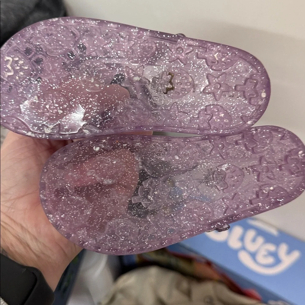 Purple Glitter Kids Shoes